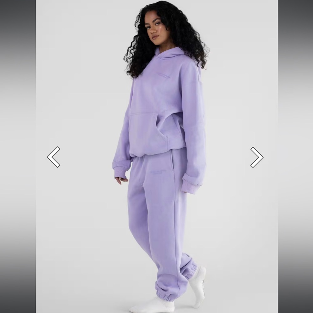 2 pc set - Women’s comfrt Hoodie and Sweatpants Set - lavender pastel collection